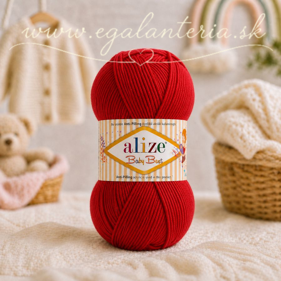 Alize Baby Best 106 - karmínová