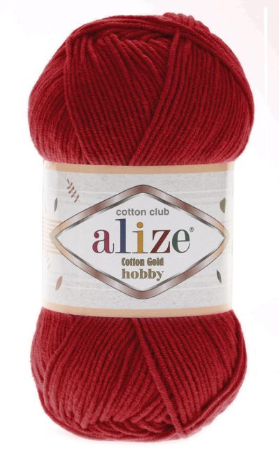 Alize Cotton Hobby 56 - červená