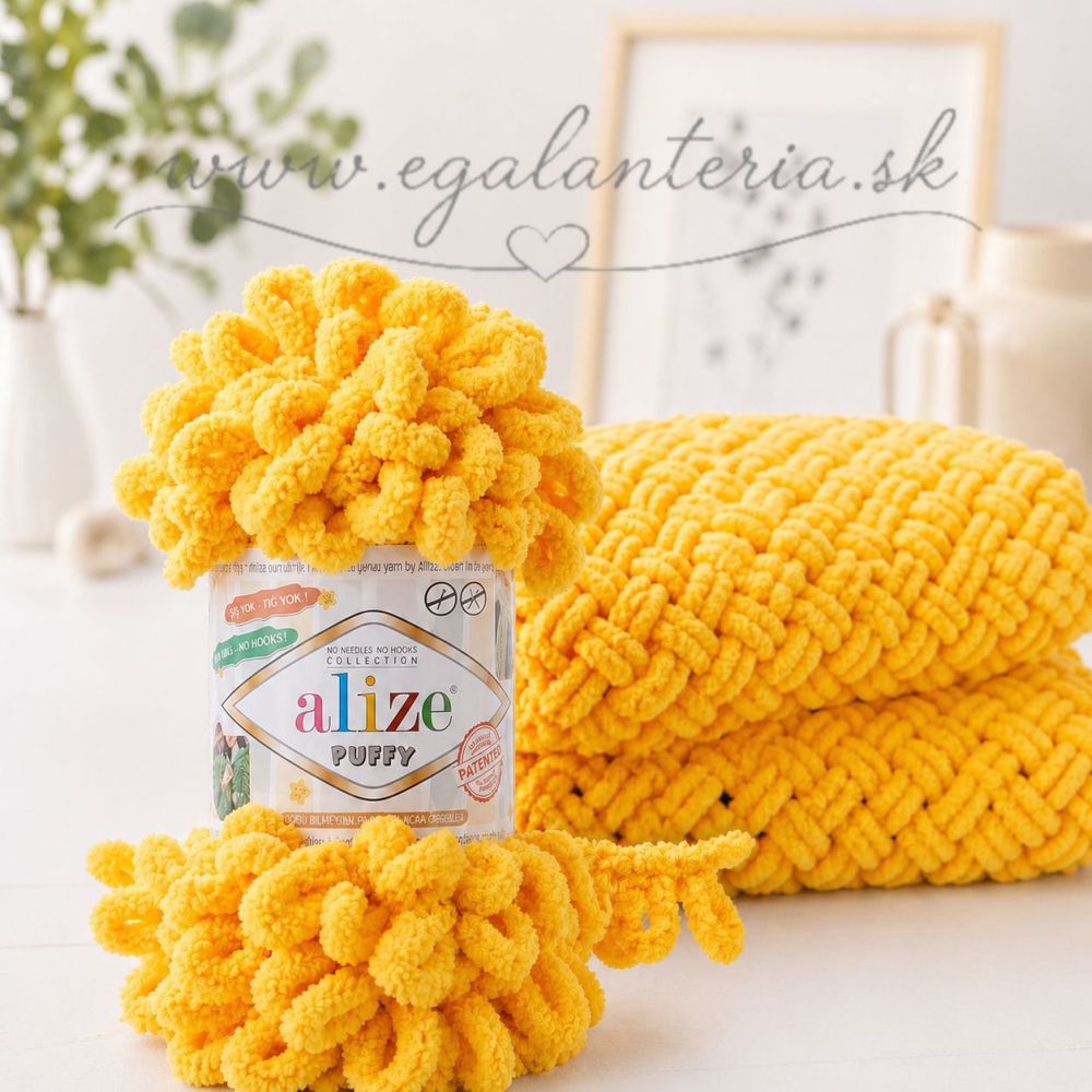 Alize Puffy 216 - žltá