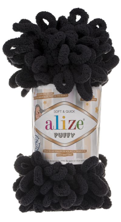 Alize Puffy 60 - čierna