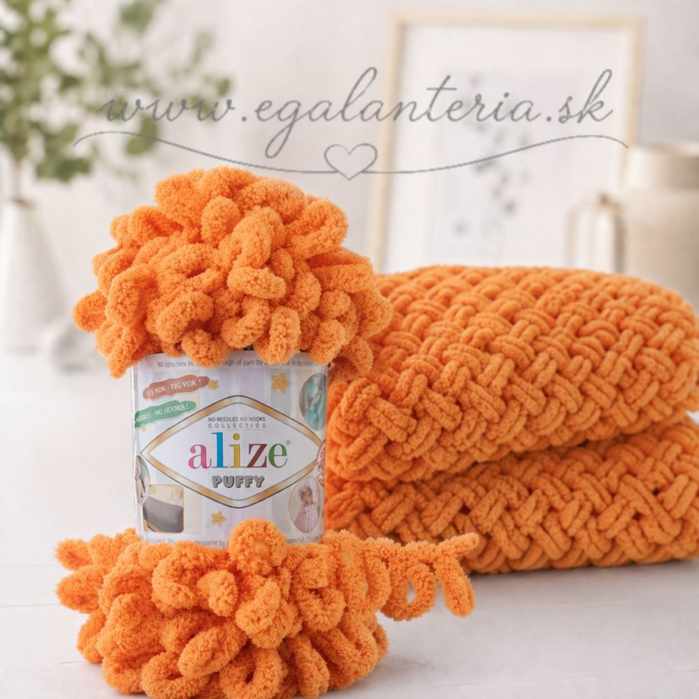 Alize Puffy 336 - oranžová