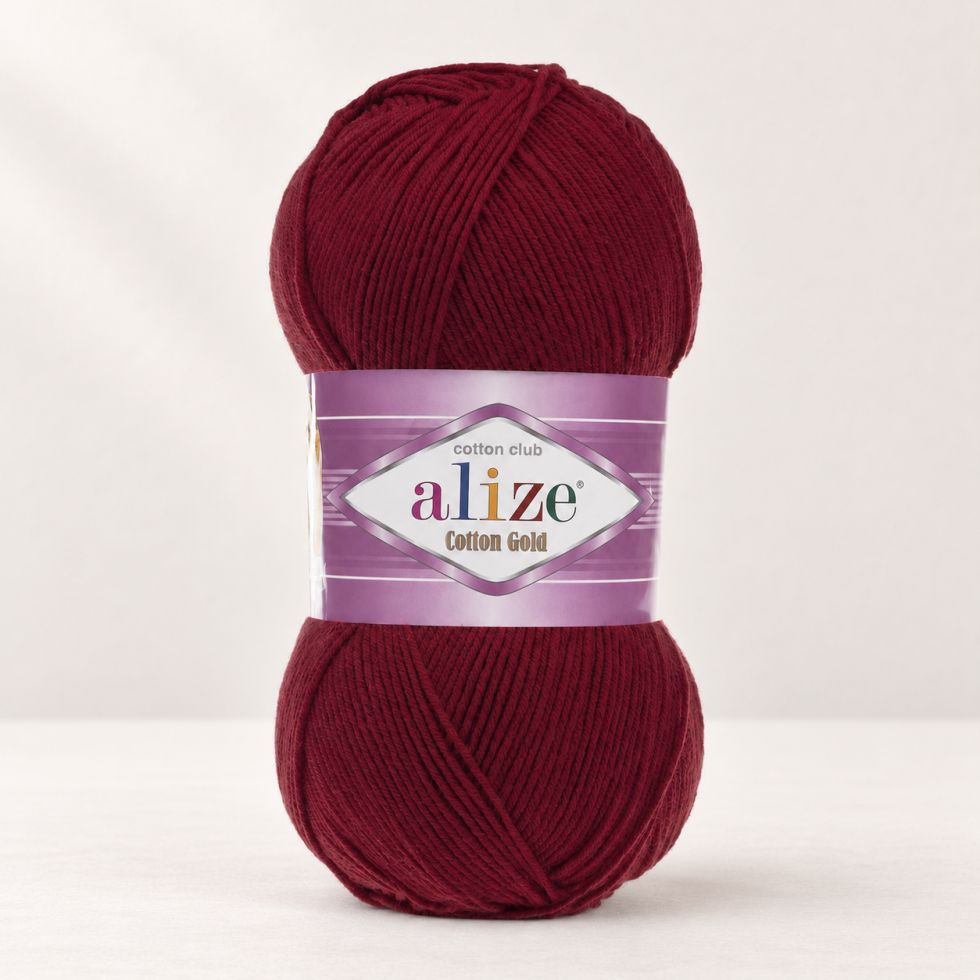 Alize Cotton Gold 390 - višňová