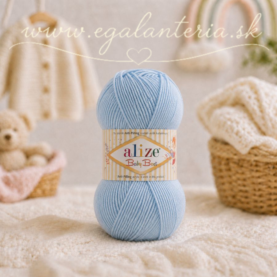 Alize Baby Best 183 - svetlá modrá