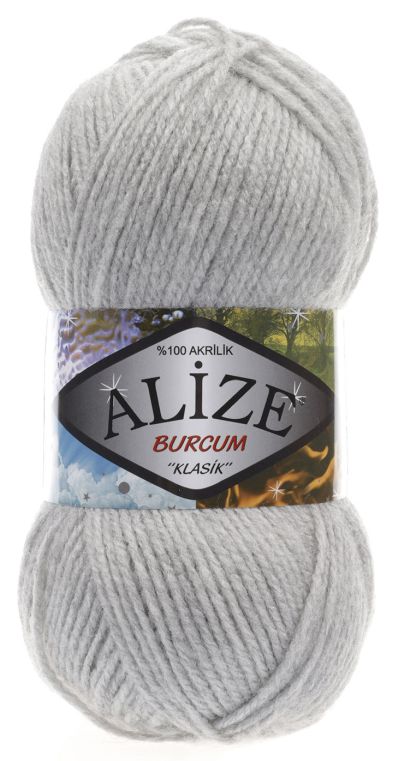 Alize Burcum Klasik 208 - svetlosivá melange