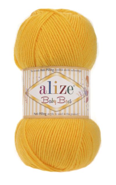 Alize Baby Best 216 - tmavá žltá