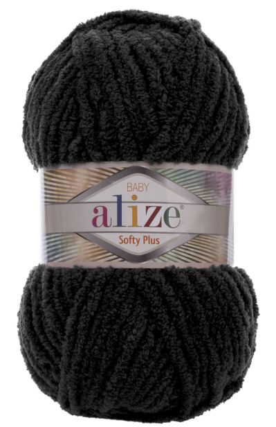 Alize Softy Plus 60 - čierna