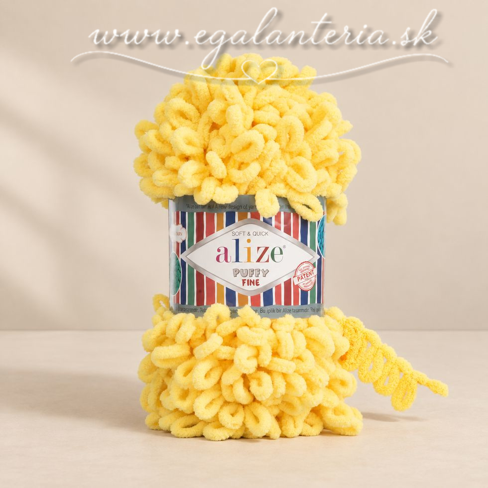 Alize Puffy Fine 113 - žltá