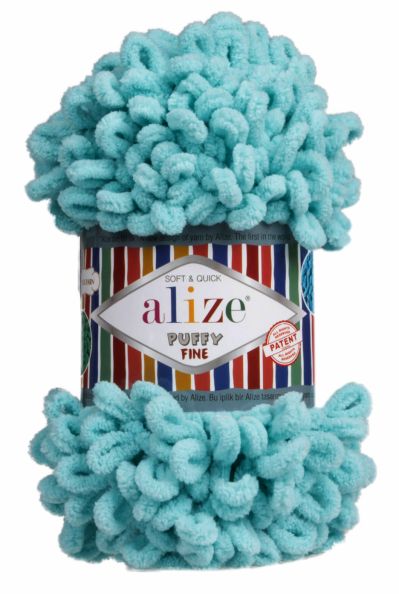 Alize Puffy Fine 263 - tyrkysová modrá