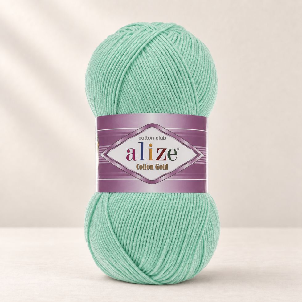 Alize Cotton Gold 522 - mentolová zelená