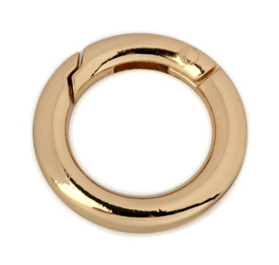 Karabínka krúžok 18 mm - zlatá