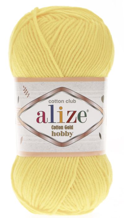 Alize Cotton Gold Hobby 187 - svetlá žltá