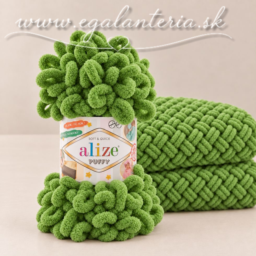 Alize Puffy 485 - tmavozelená