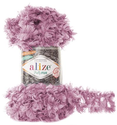 Alize Puffy Fur 6103 - fialovo ružová