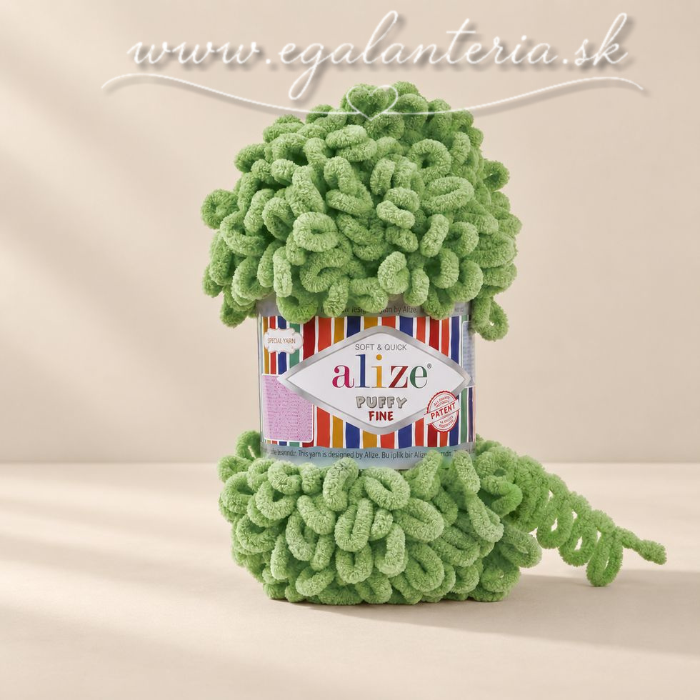 Alize Puffy Fine 485 - tmavá zelená