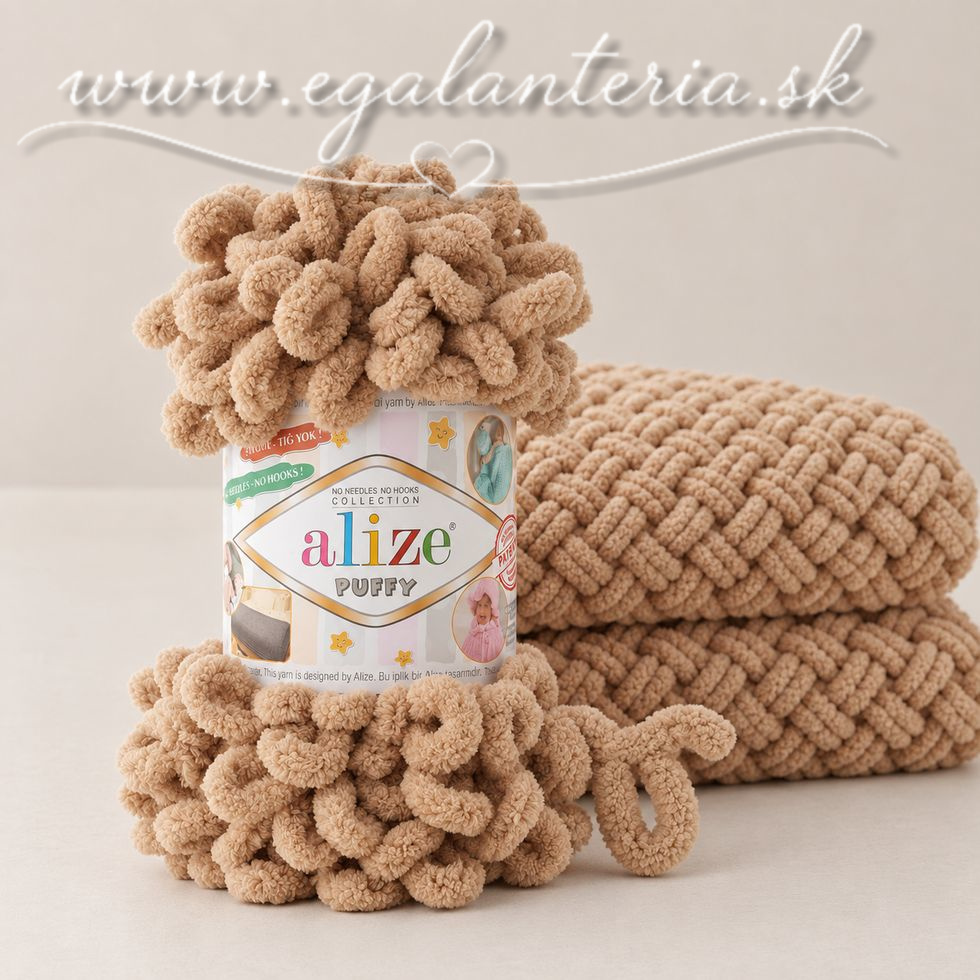 Alize Puffy 262 - svetlá hnedá