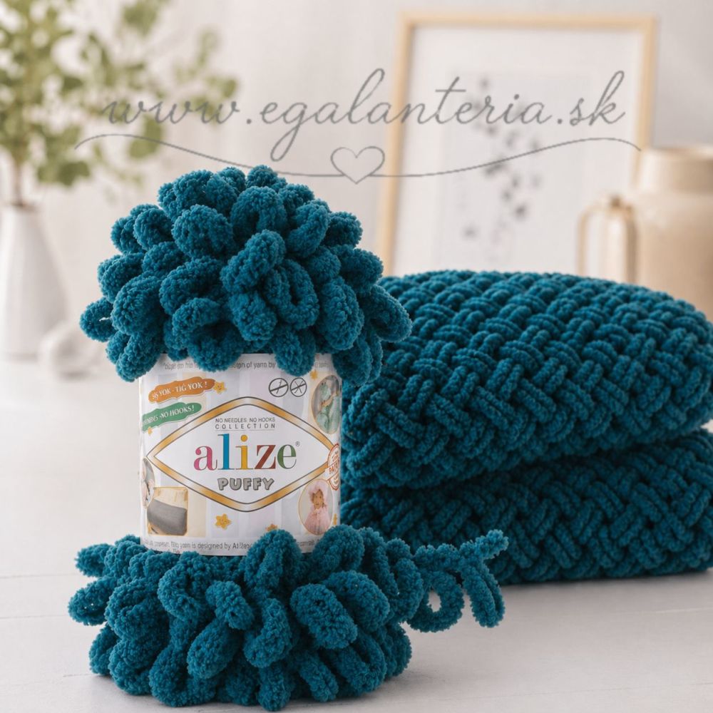 Alize Puffy 646 - petrolejová modrá