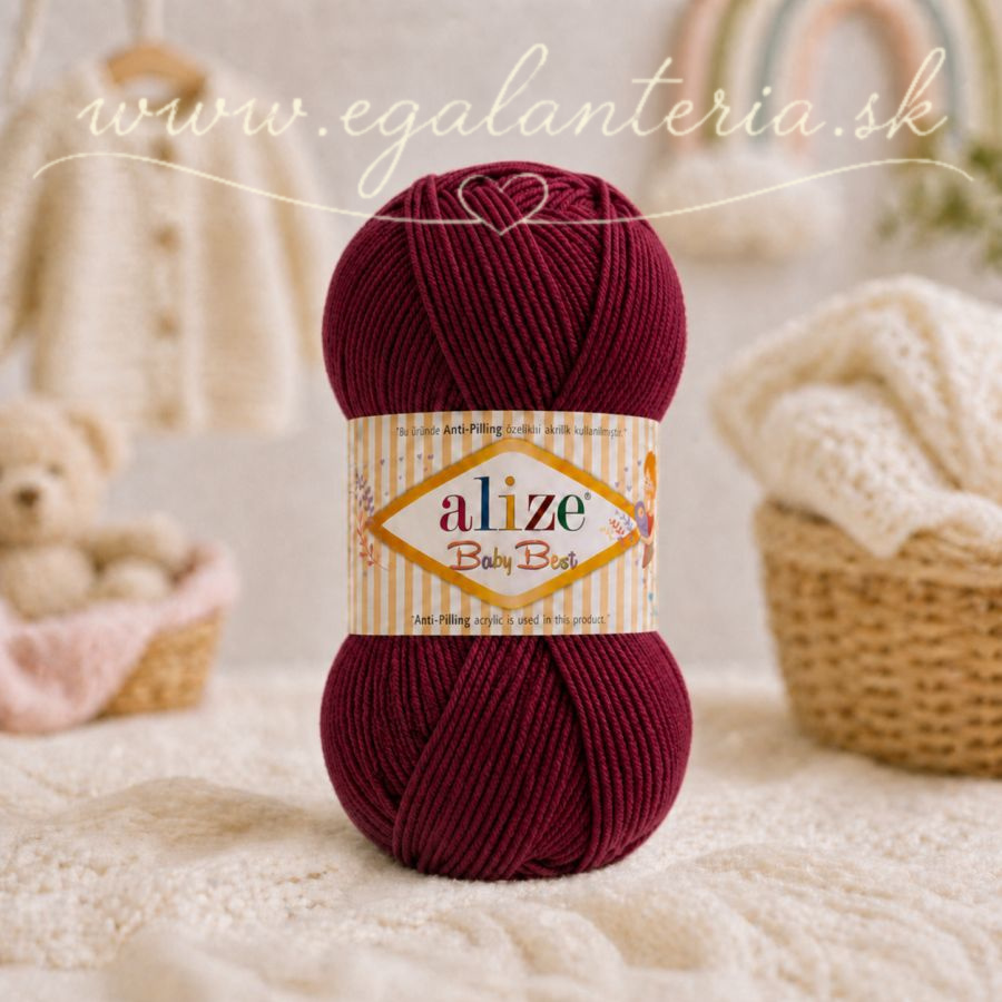 Alize Baby Best 390 - višňová