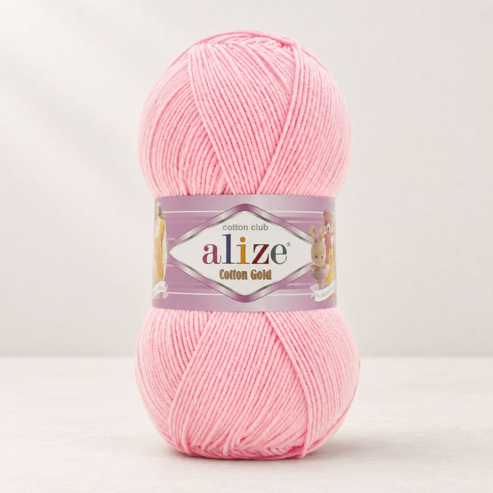 Alize Cotton Gold 518 - baby ružová