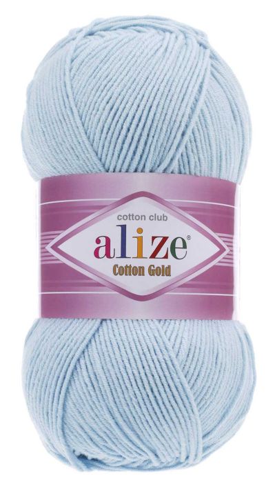 Alize Cotton Gold 513 - krištálovo modrá