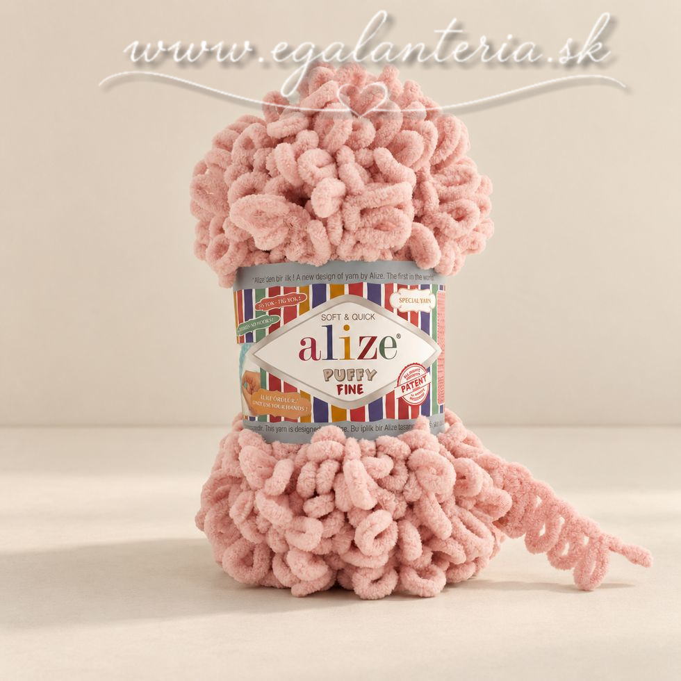 Alize Puffy Fine 161 - pudrová