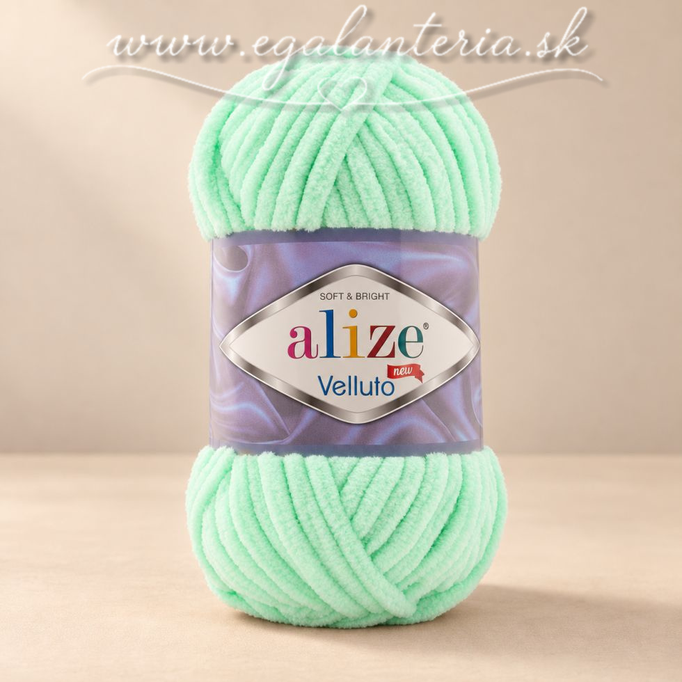 Alize Velluto 19 - mentolová