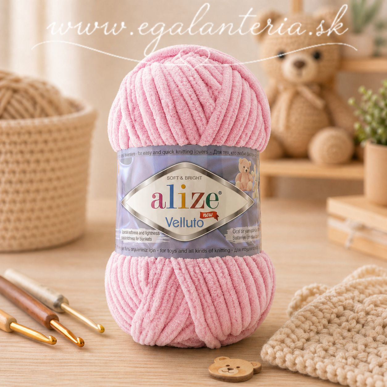 Alize Velluto 31 - ružová