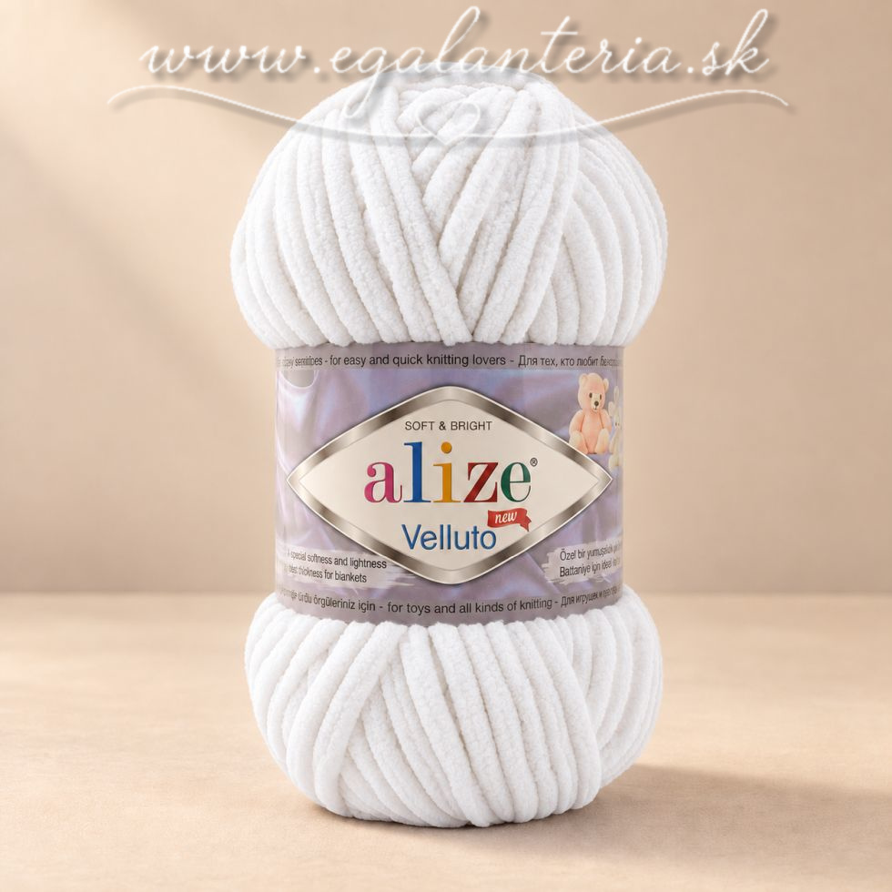 Alize Velluto 55 - biela