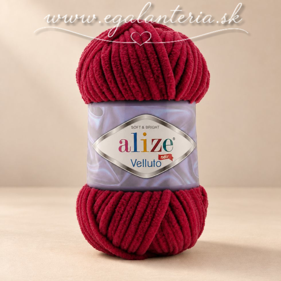 Alize Velluto 107 - višňová