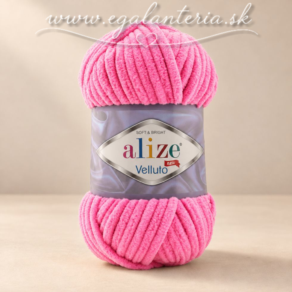 Alize Velluto 121 - cukríková ružová