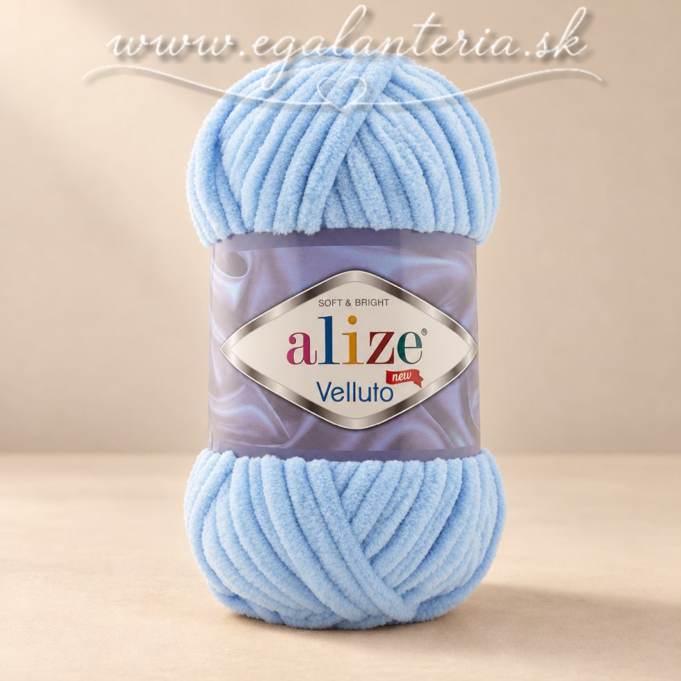 Alize Velluto 218 - baby modrá