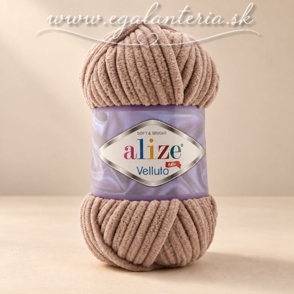 Alize Velluto 329 - hnedá