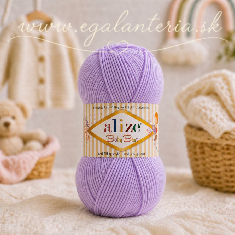 Alize Baby Best 27 - svetlá fialová