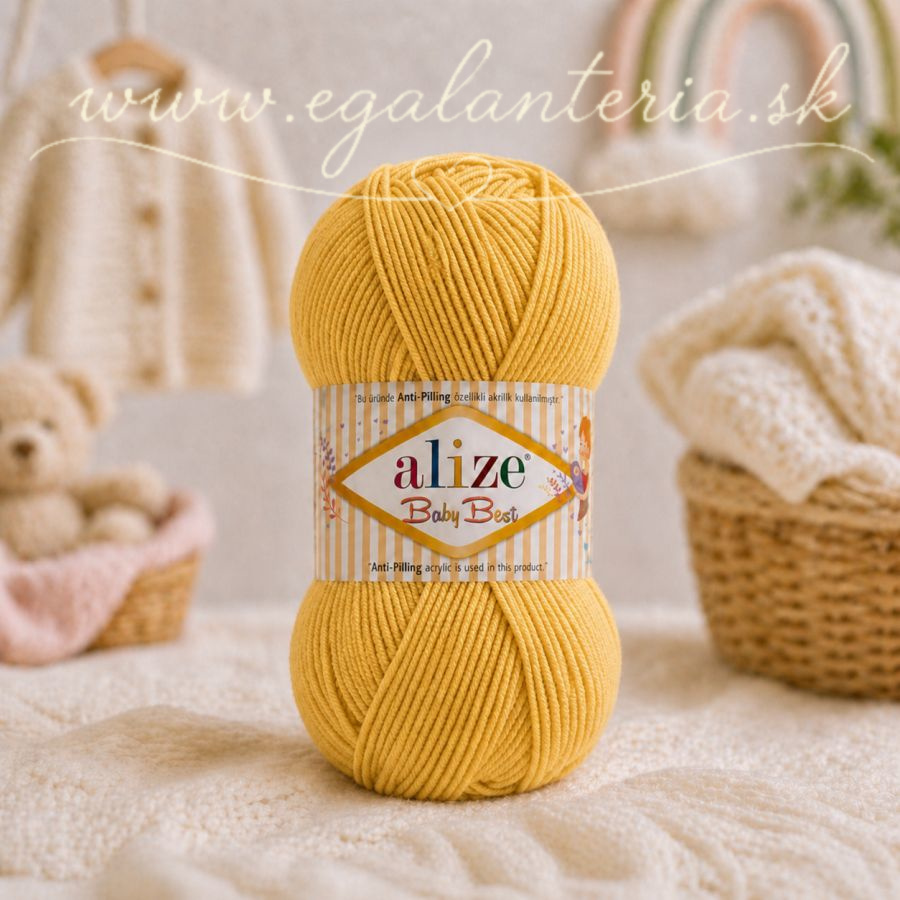 Alize Baby Best 281 - šafránová žltá