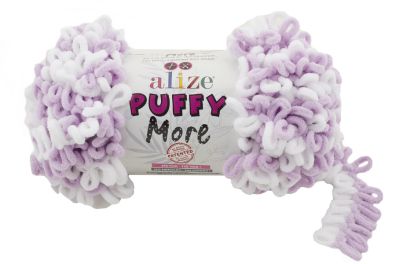 Alize Puffy MORE 6291 - fialová a biela
