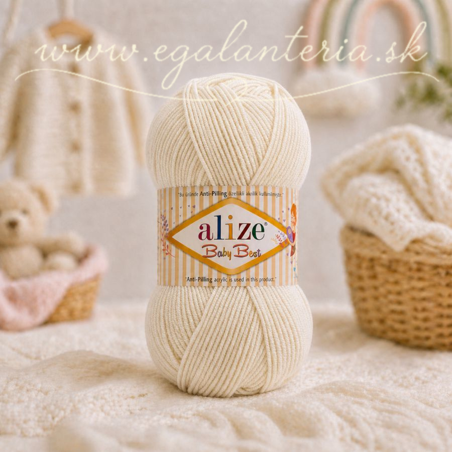 Alize Baby Best 62 - krémová