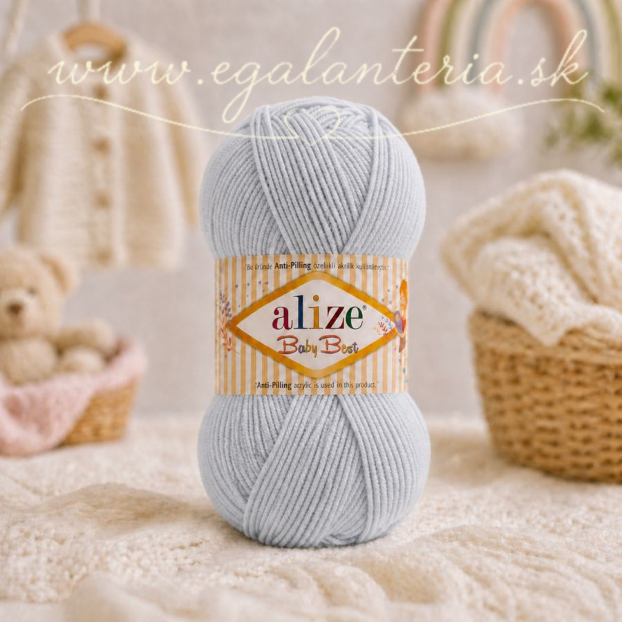 Alize Baby Best 224 - svetlosivá