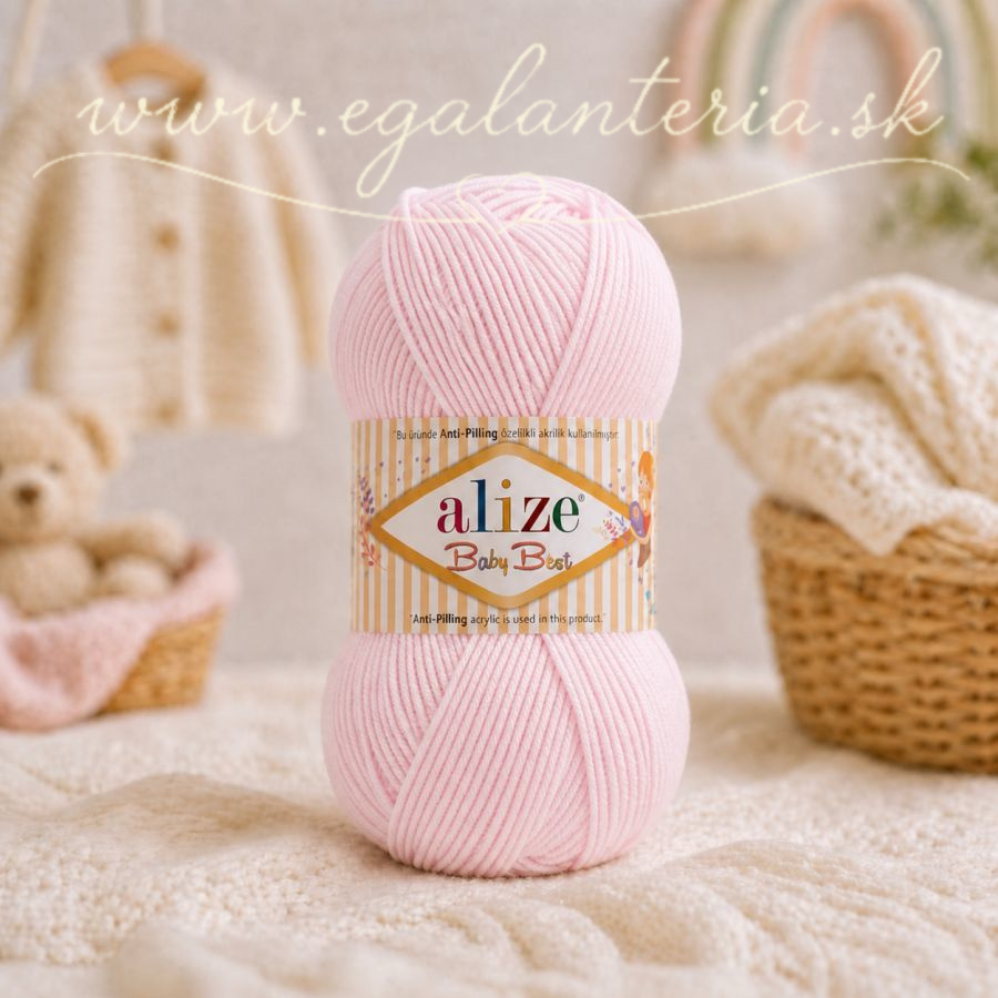 Alize Baby Best 184 - svetlá pudrová 