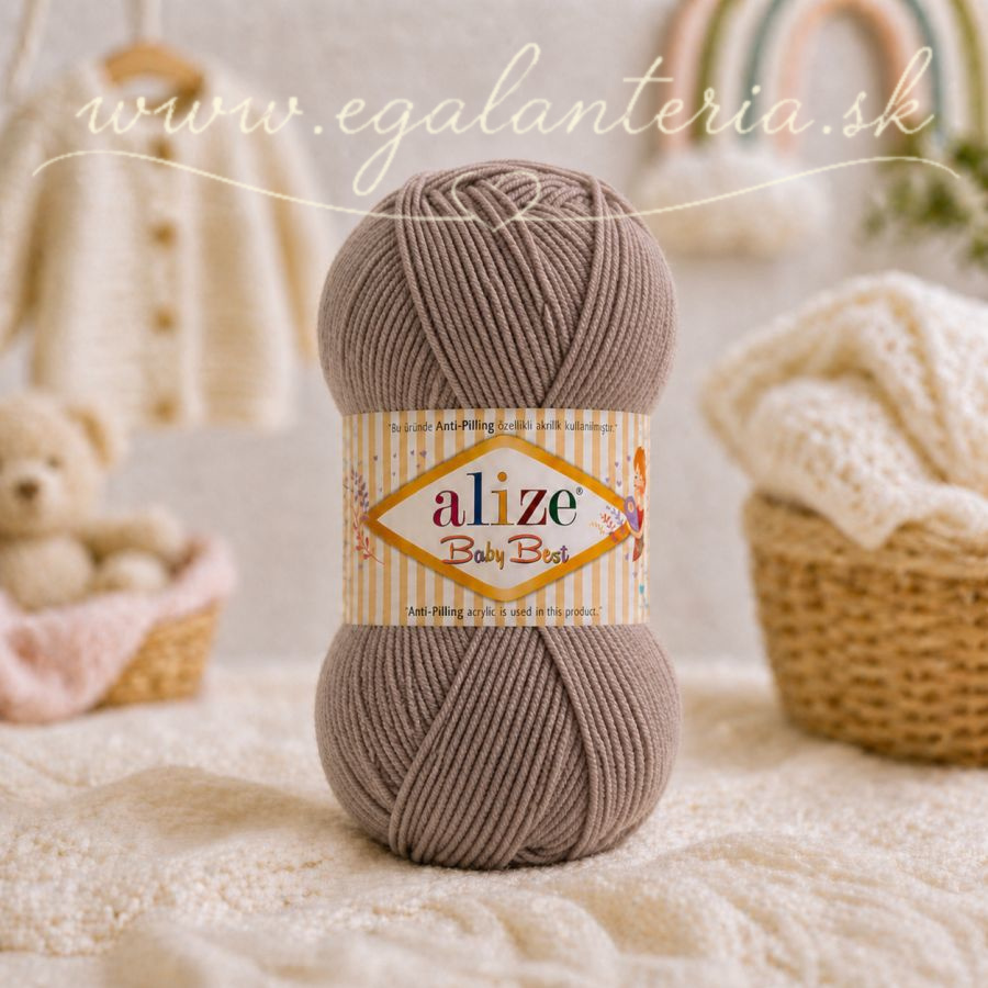 Alize Baby Best 534 - čokoláda hnedá