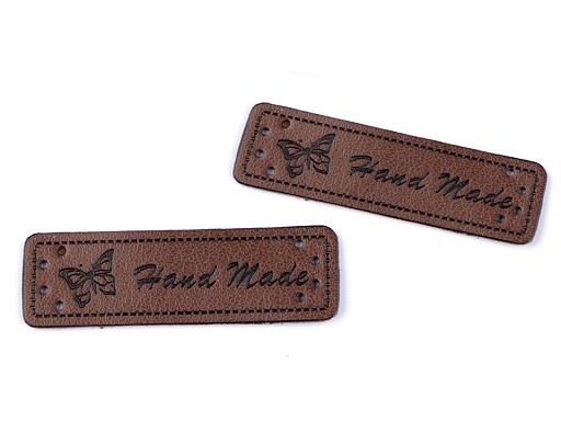 Handmade štítok  - tmavohnedý