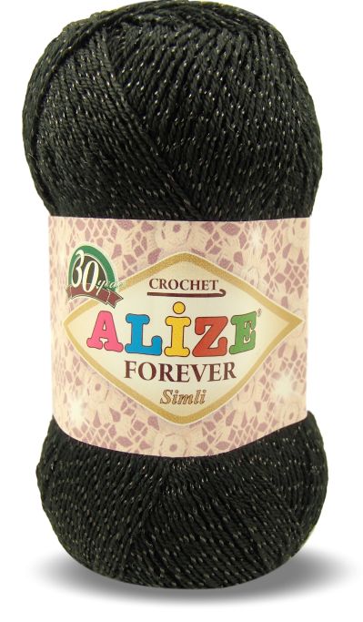 Alize Forever Simli 60 - čierna