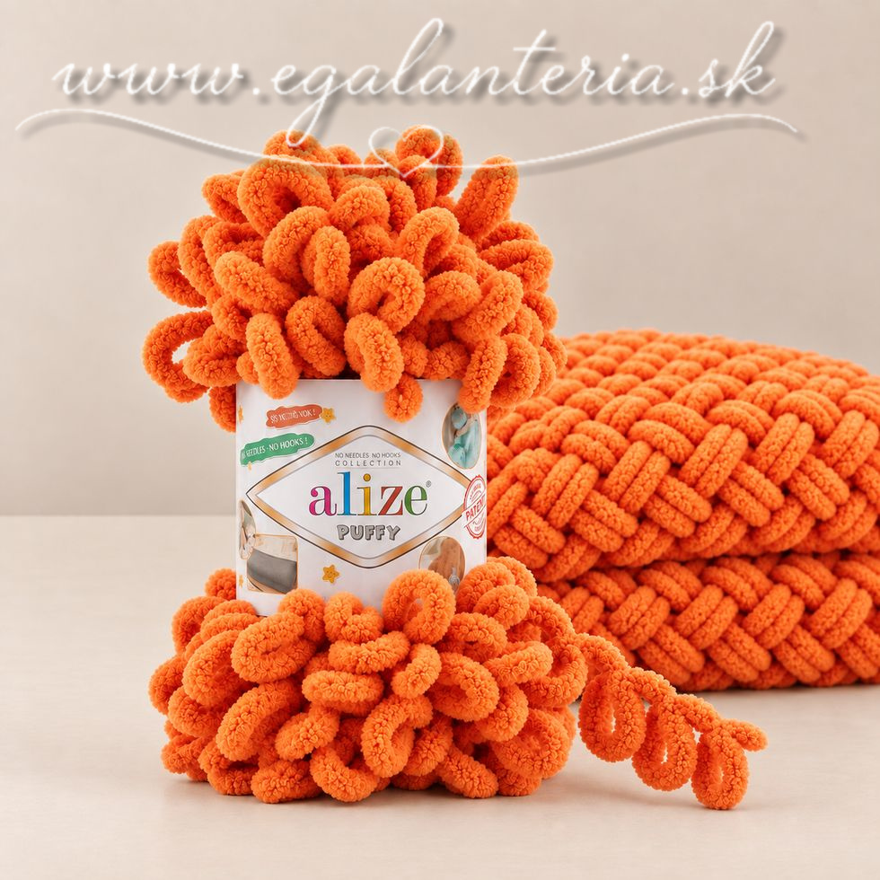 Alize Puffy 06 - tmavá oranžová