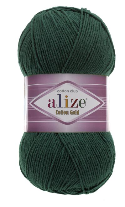 Alize Cotton Gold 426 - vianočná zelená