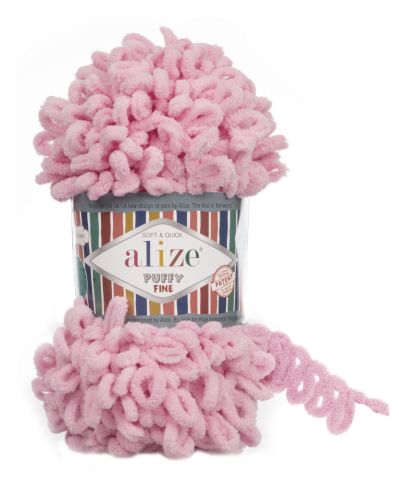 Alize Puffy Fine 638 - baby ružová