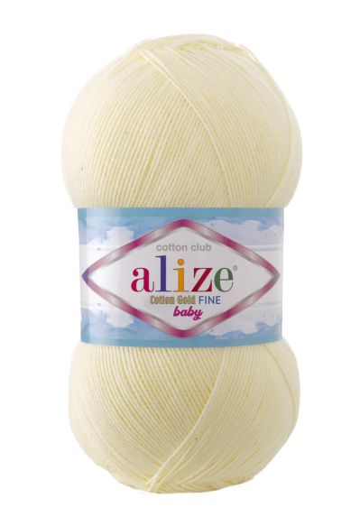 Alize Cotton Gold Fine BABY 01 - maslová