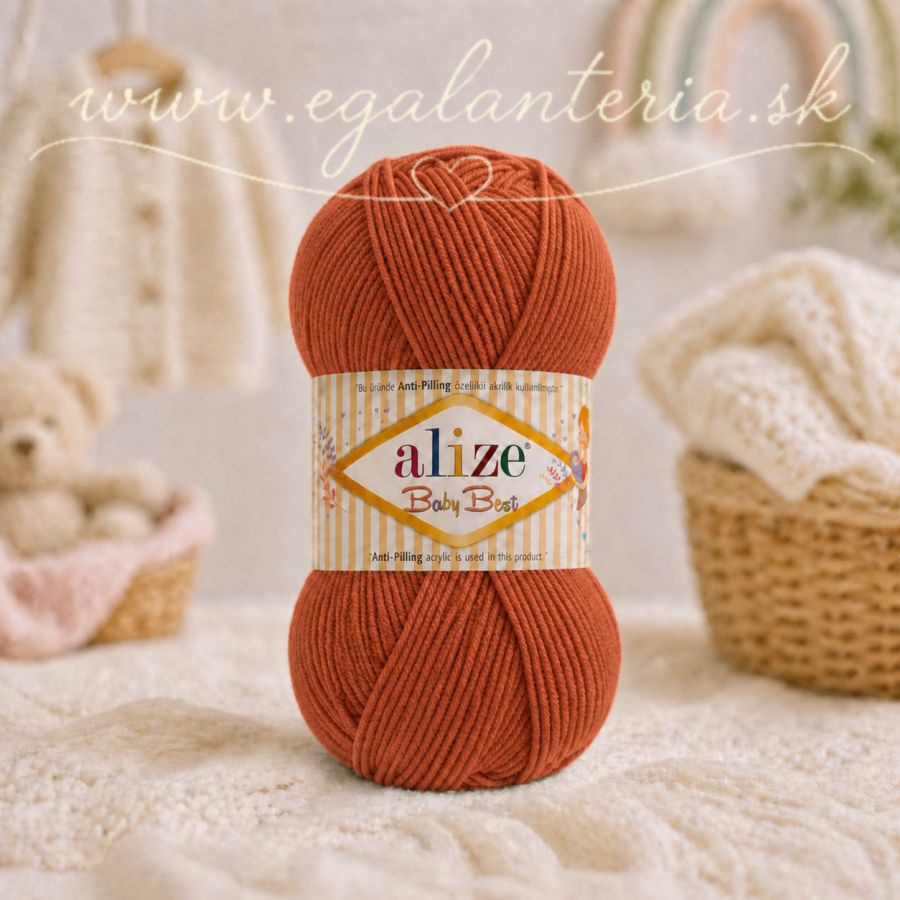 Alize Baby Best 408 - tehlová