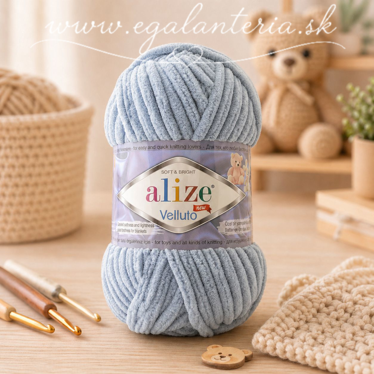 Alize Velluto 428 - stredne sivá