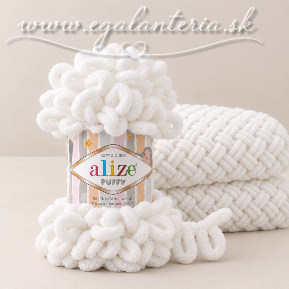 Alize Puffy 55 - biela