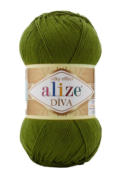 Alize Diva 233 - olivová zelená