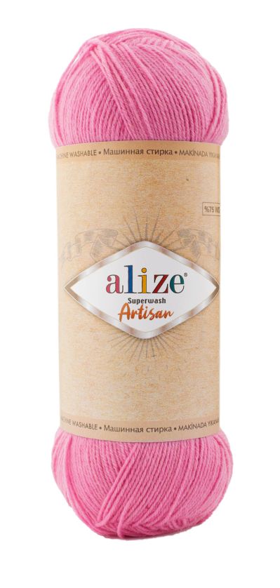 Alize Superwash Artisan 178 - ružová