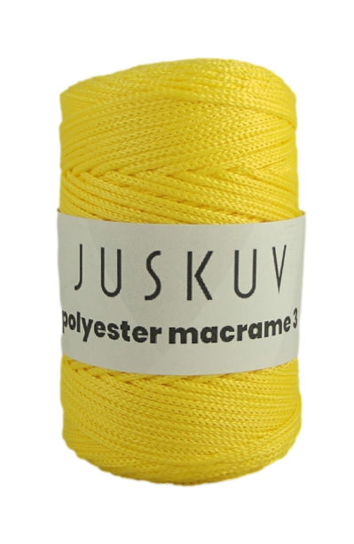 Polyester macrame Juskuv 06 - žltá